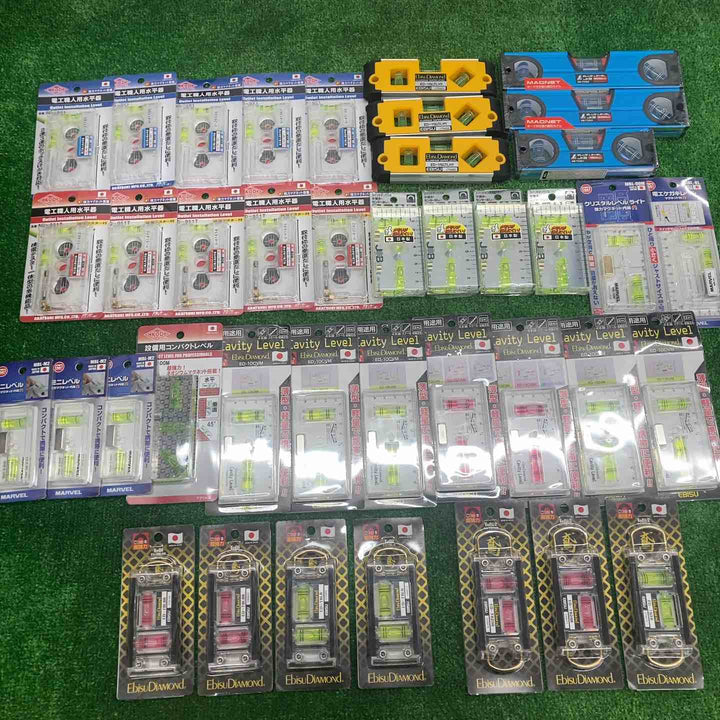 ▼18go【未開封/送料無料】水平器 磁石モデル マグネット付き 40個まとめ売り エビスダイヤモンド KOD シンワ等【川越店】