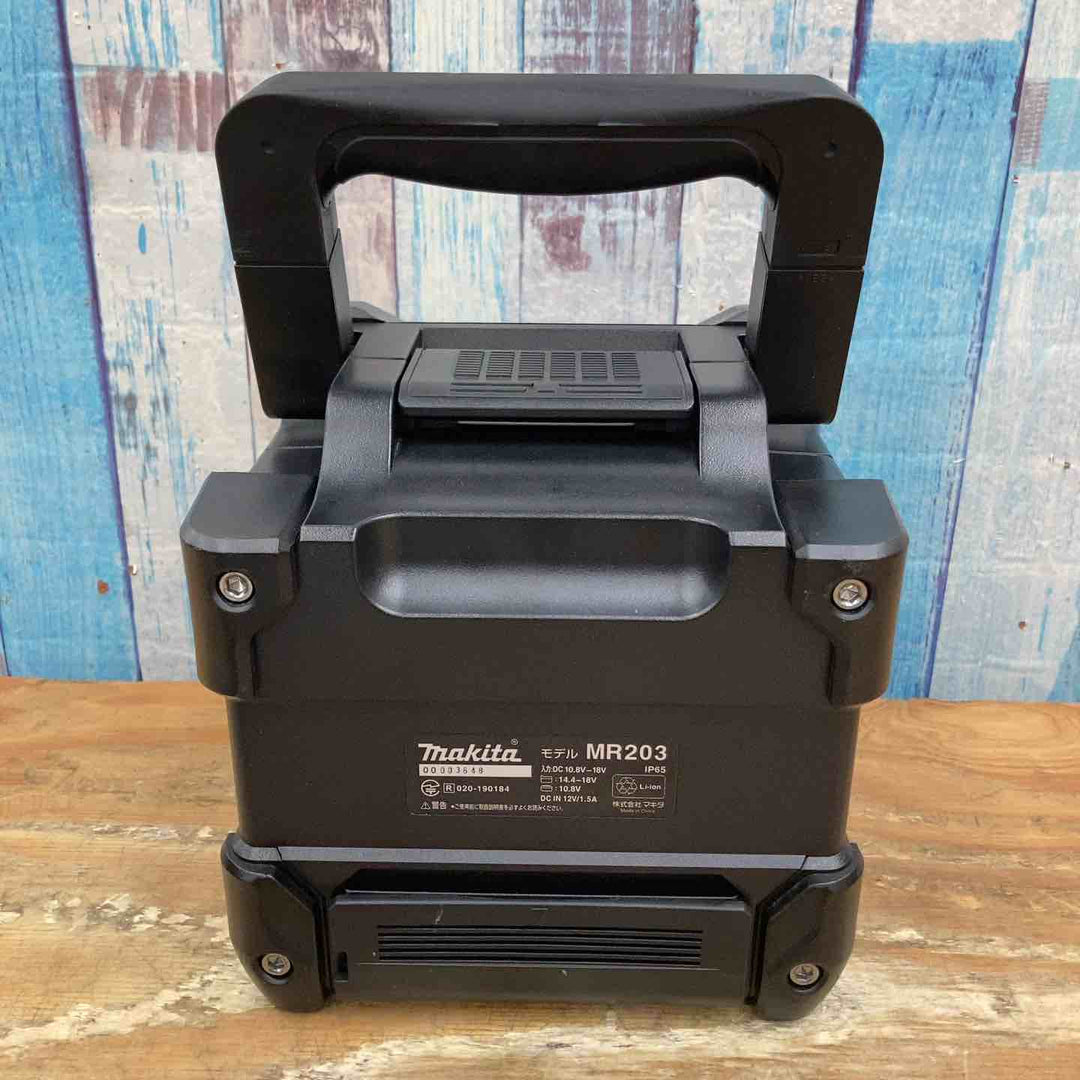 〇マキタ(makita) コードレススピーカー(黒) MR203B【柏店】