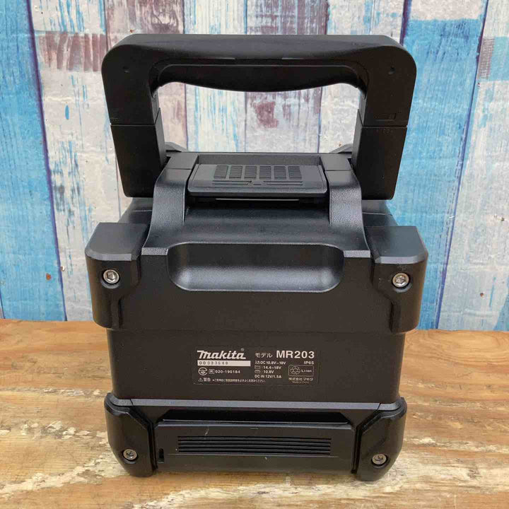 〇マキタ(makita) コードレススピーカー(黒) MR203B【柏店】