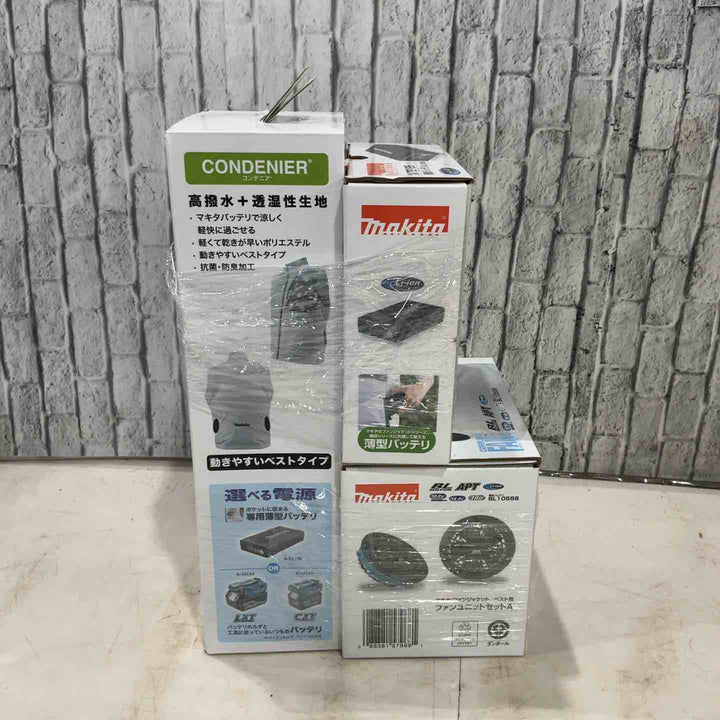 ◇マキタ グレー/L 充電式ファンベスト FV220DZL コンデニア(高撥水+透湿性生地)【川口店】