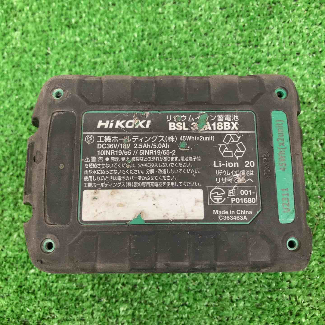 【中古品】 ハイコーキ/HIKOKI ※旧:日立工機 リチウムイオンバッテリー 36V/2.5Ah BSL36A18BX 【鴻巣店】