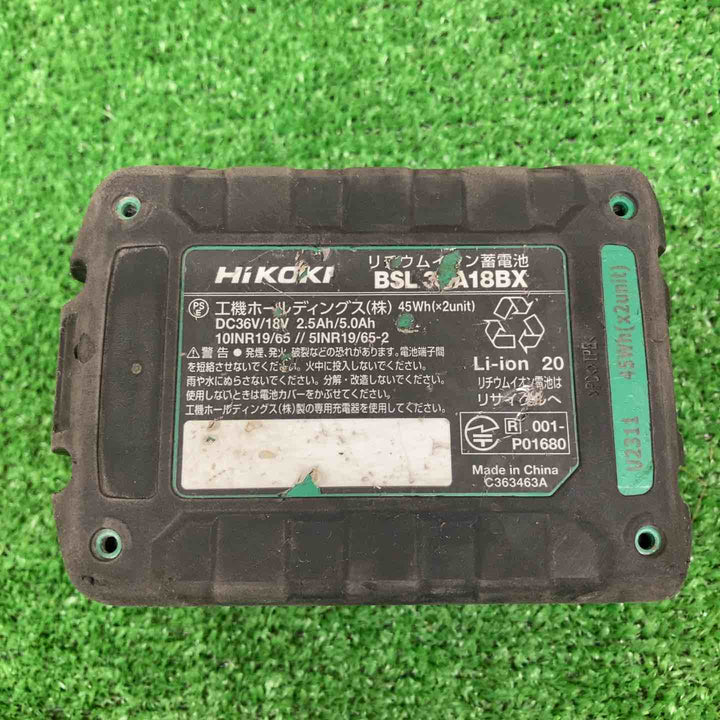 【中古品】 ハイコーキ/HIKOKI ※旧:日立工機 リチウムイオンバッテリー 36V/2.5Ah BSL36A18BX 【鴻巣店】