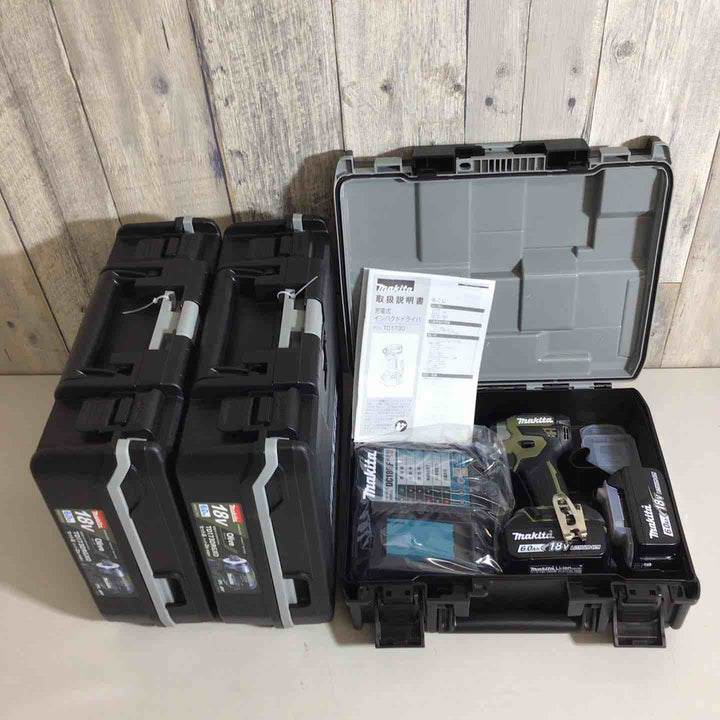 【未使用品】マキタ(makita) コードレスインパクトドライバー TD173DRGXO オリーブ 3台セット【戸田店】