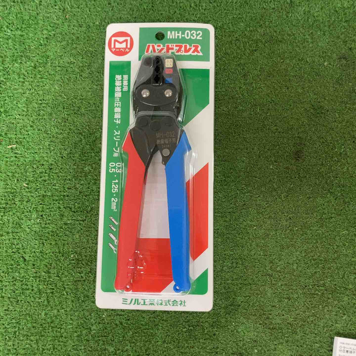 ◇マーベル(MARVEL) 圧着工具 ハンドプレス 絶縁被覆付圧着端子・スリーブ用 MH-032【町田店】