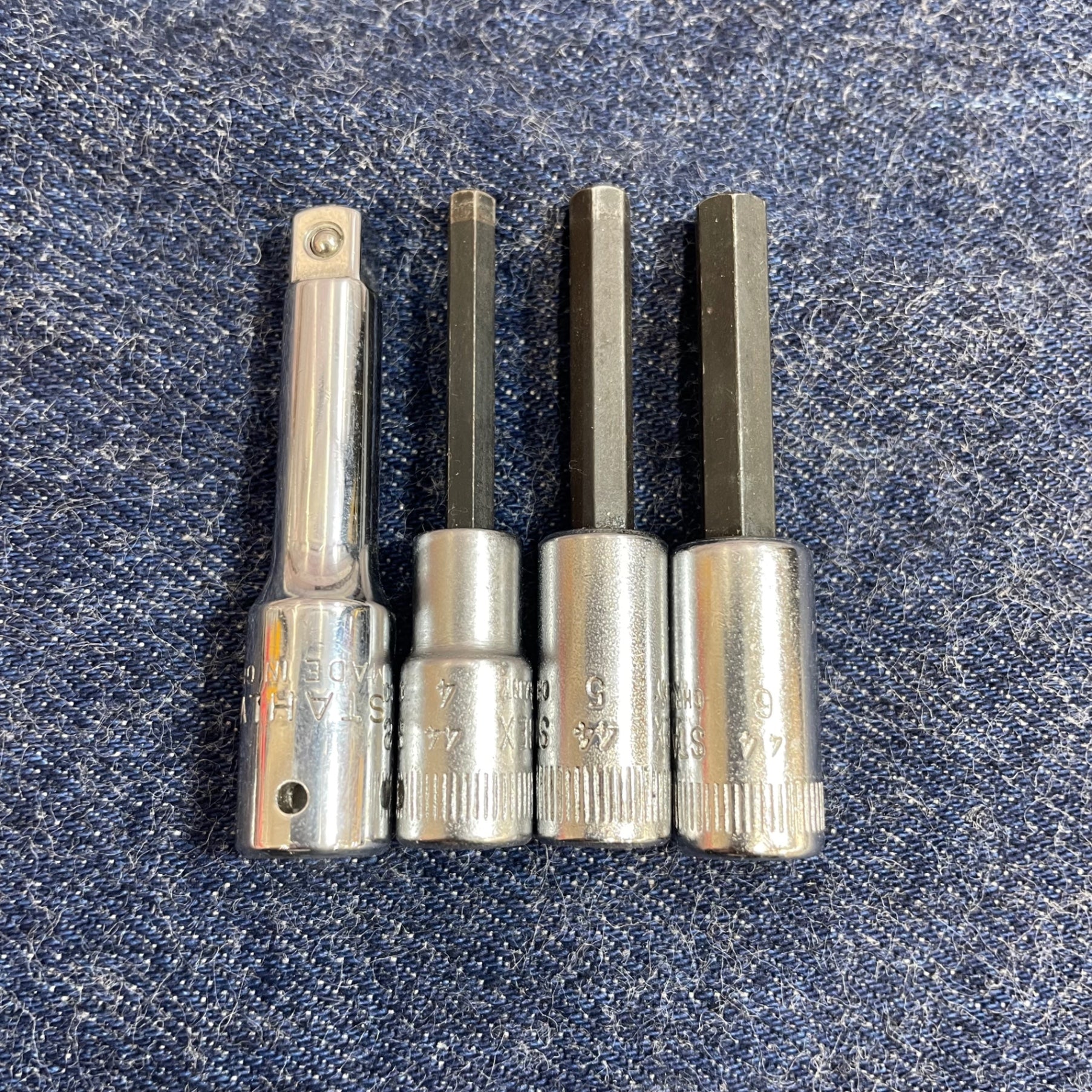 STAHLWILLE スタビレー 1/4 6.35mm 4・5・6・エクステンションバー 4本