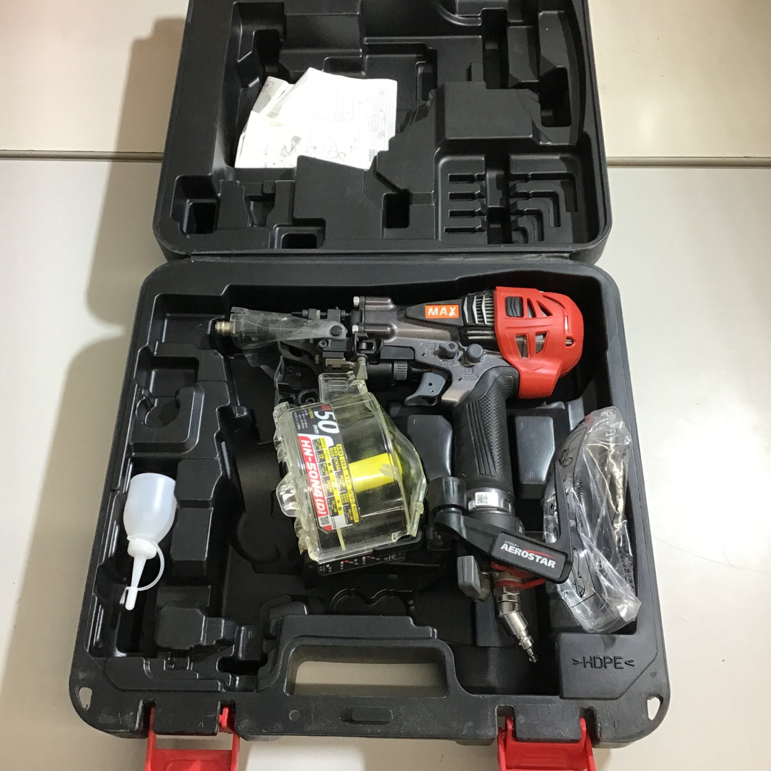 【中古品】★マックス　MAX 高圧エア釘打ち機 HN-50N4(D)-G【戸田店】
