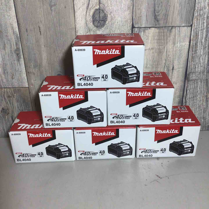 【未使用品】 純正 マキタ makita リチウムイオンバッテリー 40Vmax/4.0Ah BL4040 6個 バッテリー 40V 【戸田店】