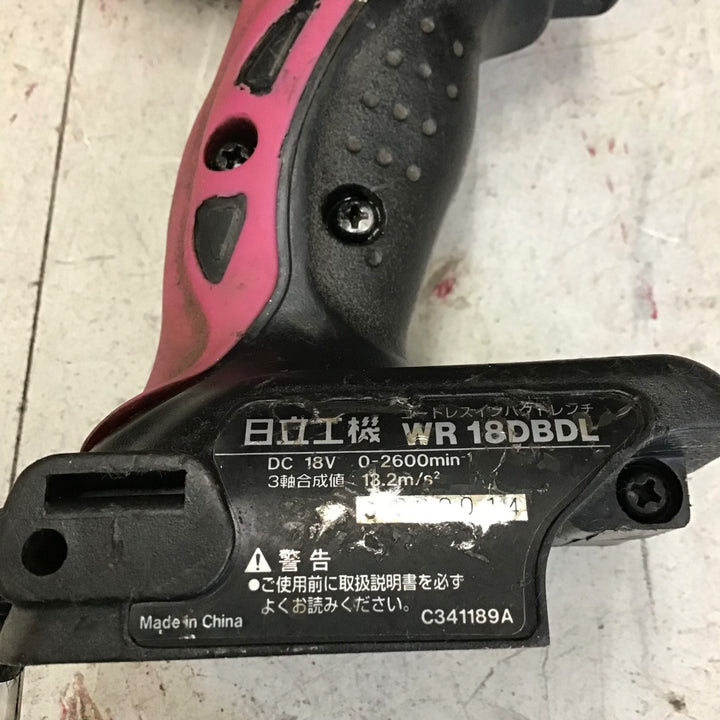 【中古品】 ハイコーキ/HIKOKI ※旧:日立工機 コードレスインパクトレンチ WR18DBDL(NN) 【鴻巣店】