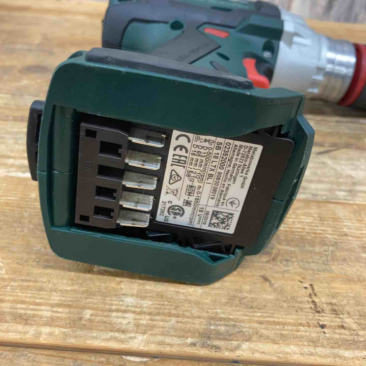 【超お得】 【中古品】 metabo メタボ (日立工機：ハイコーキ) SB18LTXBLI 18V 振動ドリルドライバー バッテリー6個付属 ドイツ製 DIY 【東大和店】