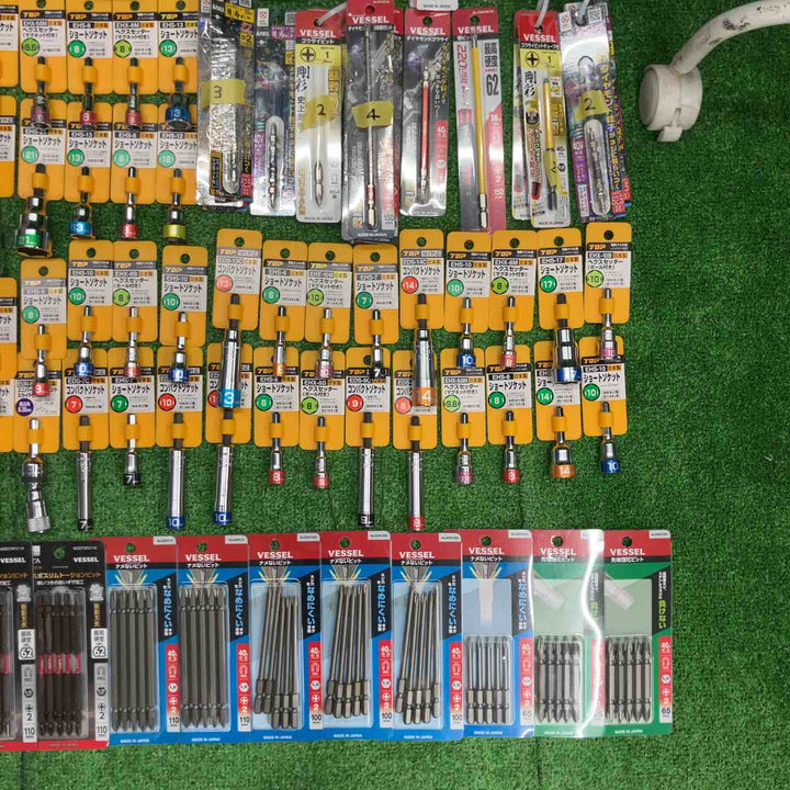 インパクトビット(1本入り、5本入り)、インパクトソケット 計193点まとめ売り(メーカー・サイズ混在) 【桶川店】
