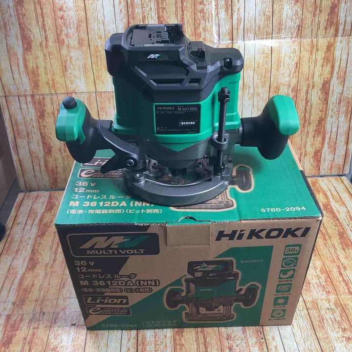 ハイコーキ(HIKOKI ※旧:日立工機) コードレスルーター M3612DA(NN)　3台セット【川崎店】