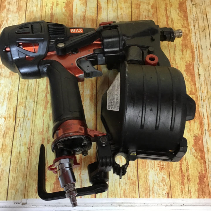 MAX マックス釘打機 HN-50N3(D)-R スーパーネイラ マイスターレッド 高圧釘打機 HN91089【川崎店】