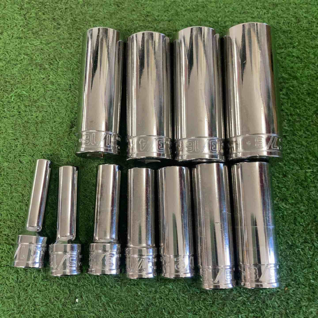 ▲スナップオン(Snap-on) ディープソケット インチ YSFS281(7/8)～YSFS081(1/4) 11個セット♪【町田店】