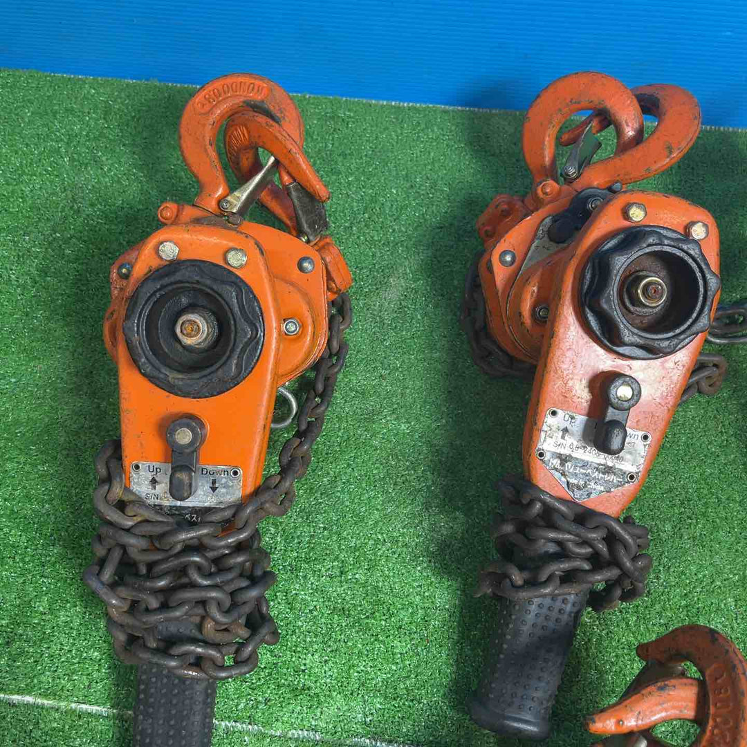 コンドーテック 0.8t レバーホイスト KC-0.8 6点まとめ レバーブロック 800kg【岩槻店】