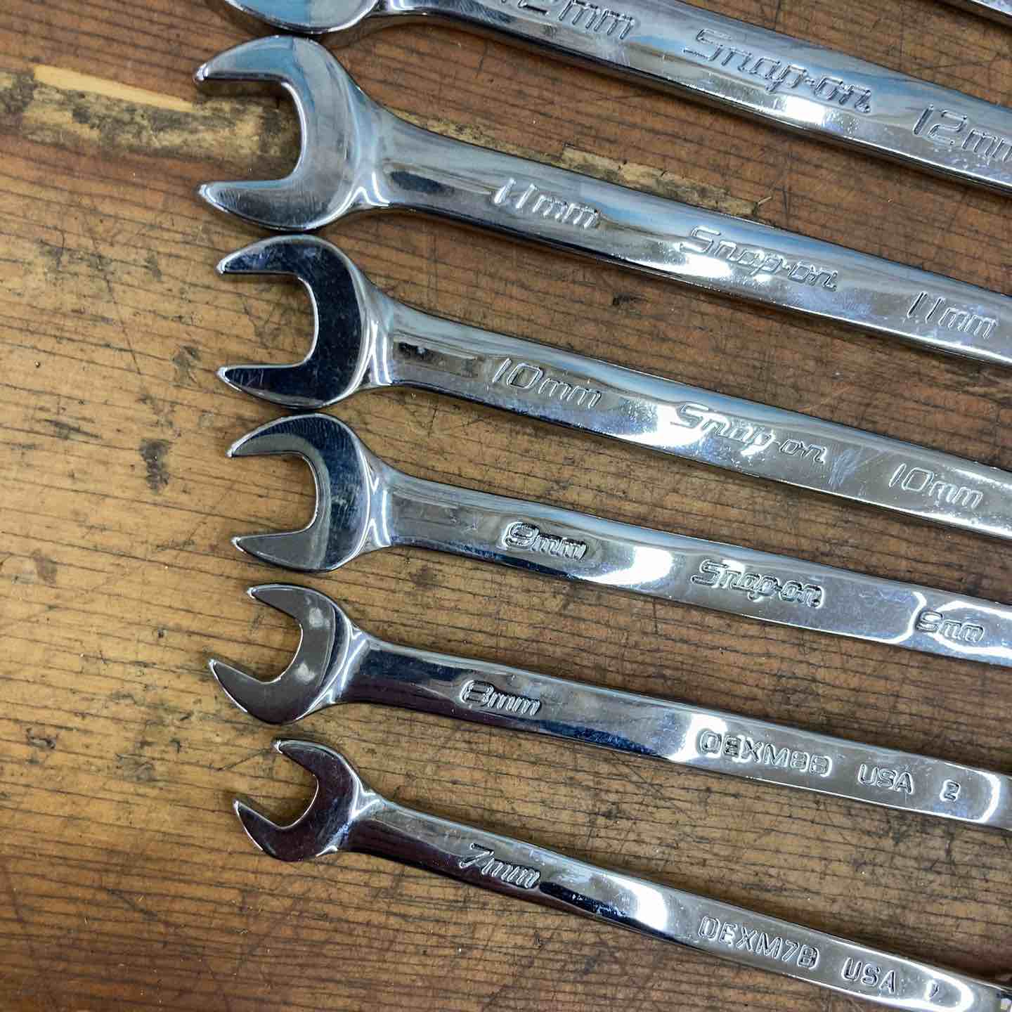 スナップオン(Snap-on) ショートコンビネーションレンチ 9本 セット OEXM7B/8B/9B/10B/11B/12B/13B/14B/15B【草加店】 スナップオン(Snap-on) ショートコンビネーションレンチ 9本 セット
