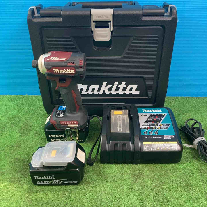 ★マキタ(makita) コードレスインパクトドライバー TD171DGXAR ◇18V6.0Ah×2個付き【岩槻店】