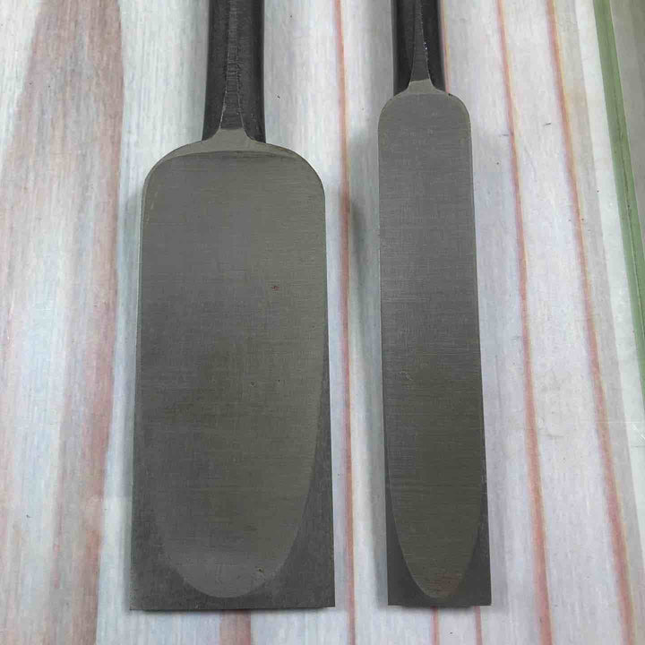 鑿 【長期保管品】 銘：菊弘丸 突きのみ24ミリ、48ミリ2本組 【川崎店】
