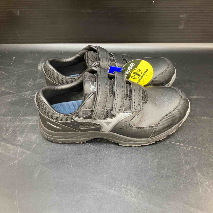 ミズノ 安全靴 オールマイティLS3 22L(ベルトタイプ) ブラック×シルバー F1GA260109 28.0cm【川越店】