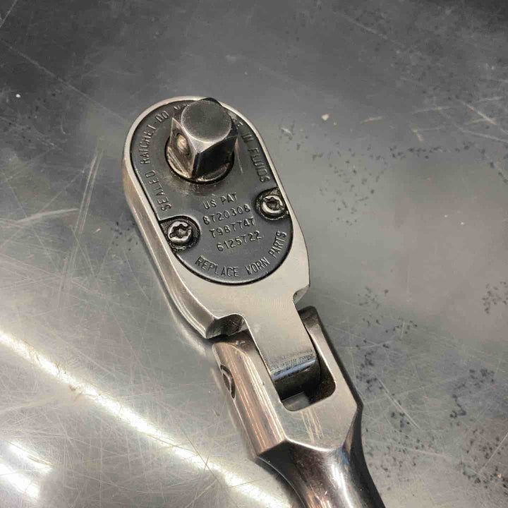 ★スナップオン(Snap-on) 3/8"クイックリリースフレックスヘッドラチェット FHRLF80A イエロー【川越店】
