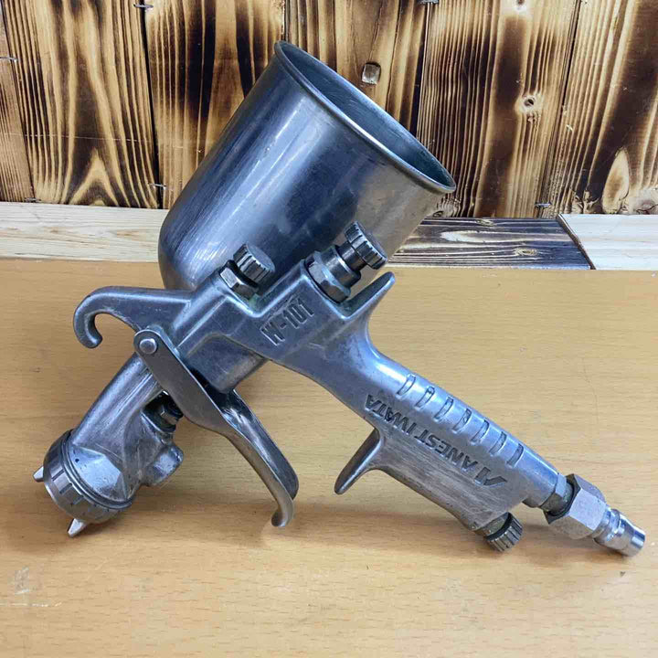 アネスト岩田  W-101 スプレーガン カップ付き 蓋無し【越谷店】