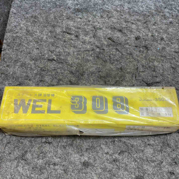 ◇日本ウェルディング WEL308 ステンレス鋼被覆アーク溶接棒 3.2Φ×350mm 5kg【桶川店】