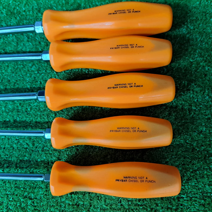 【美品】◇スナップオン(Snap-on) スクリュードライバーセット SDDX70AO 7ピース オレンジ 旧グリップ【岩槻店】