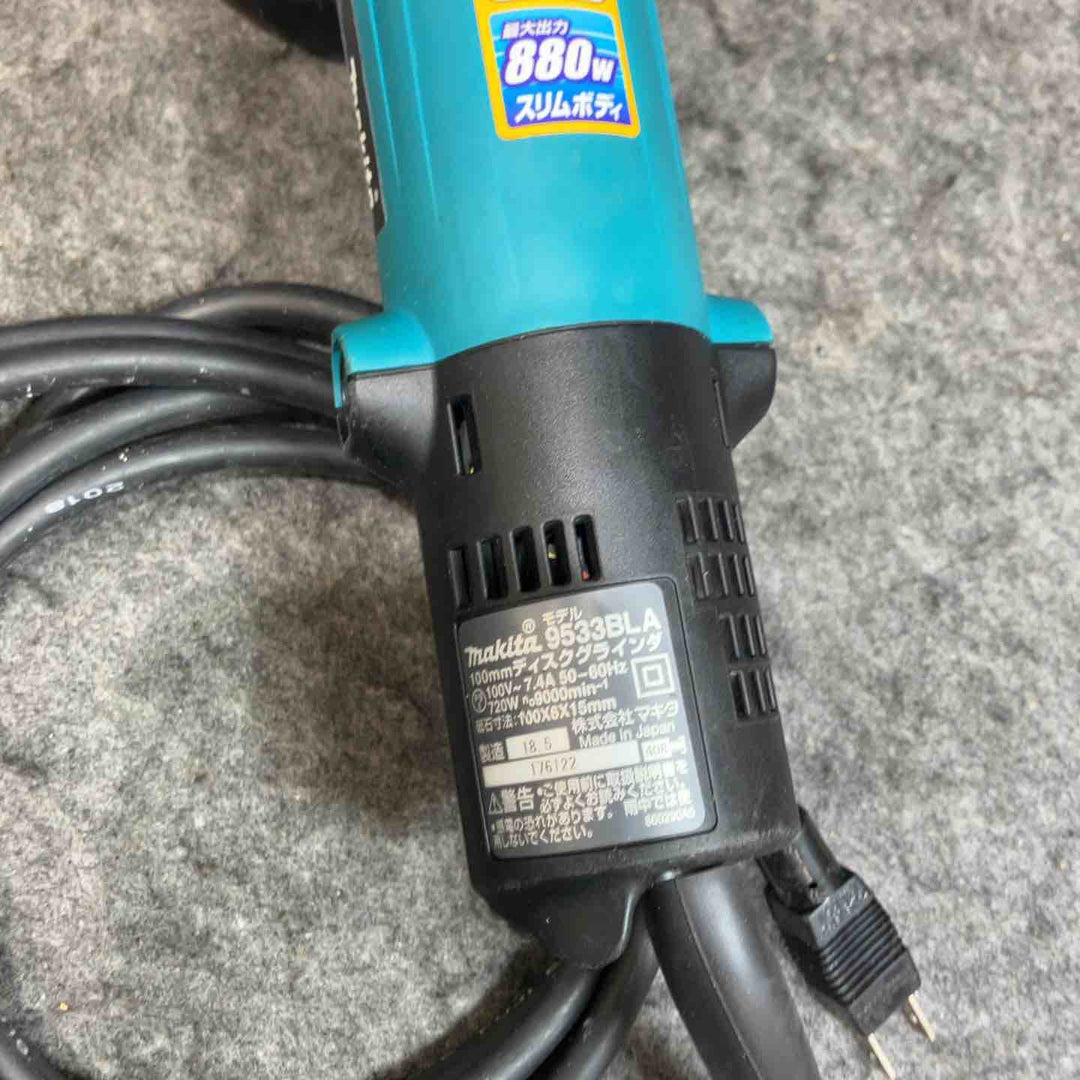 マキタ(makita) ディスクグラインダ 100mm 9533BLA【桶川店】