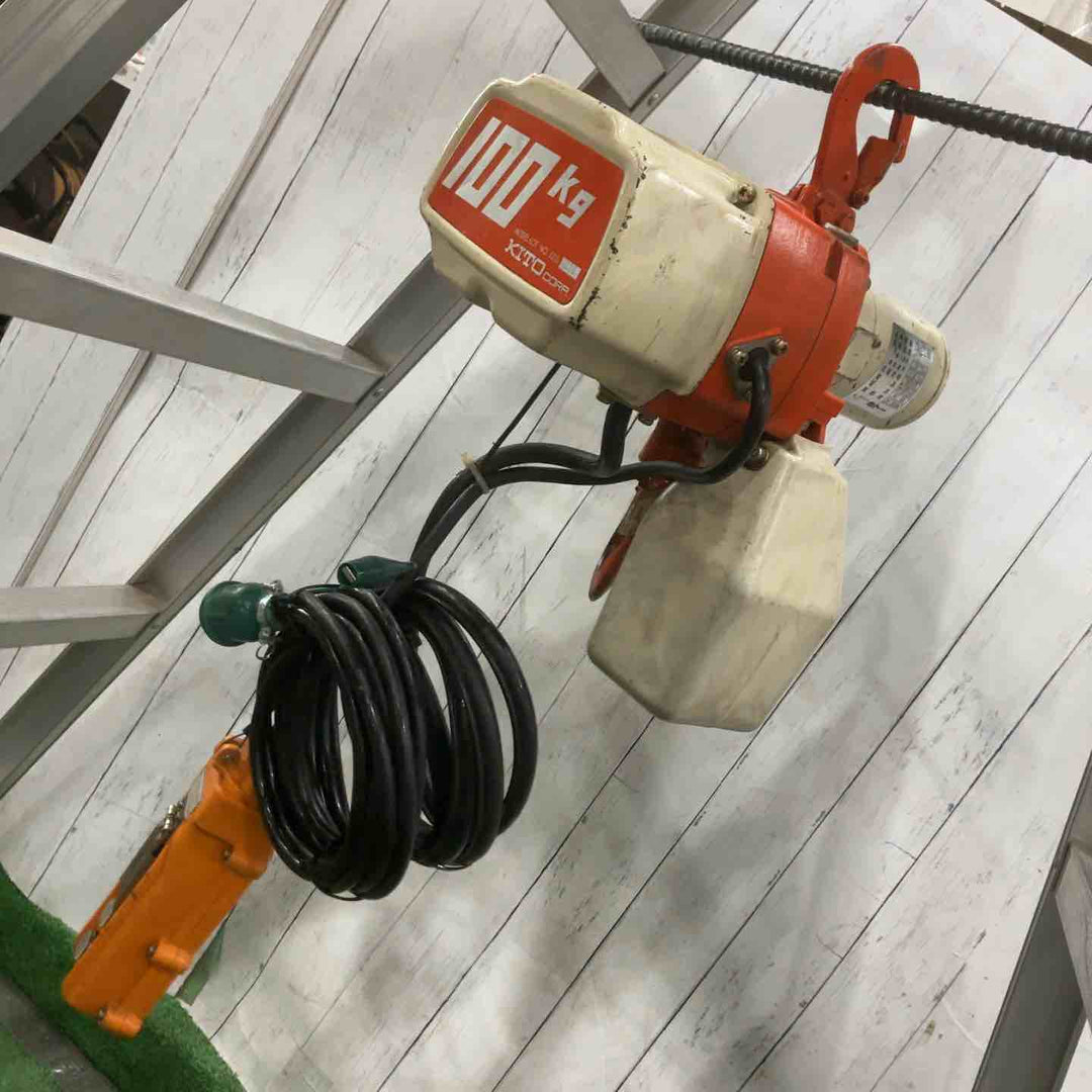◇キトー(KITO) 電動チェーンブロック ED2B 100kg 動作確認済【川口店】