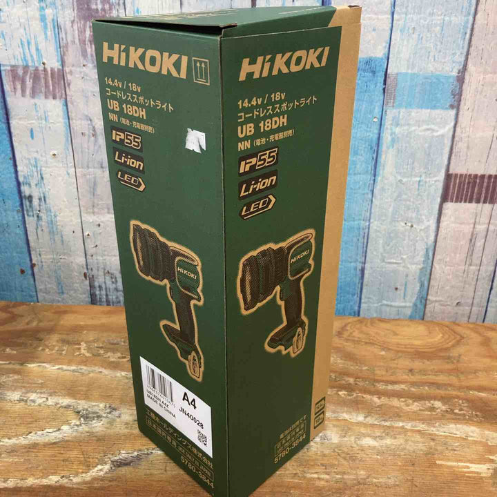 【未使用品】HiKOKI ハイコーキ 18V 充電式スポットライト 2モード切り替え UB18DH (NN)【柏店】