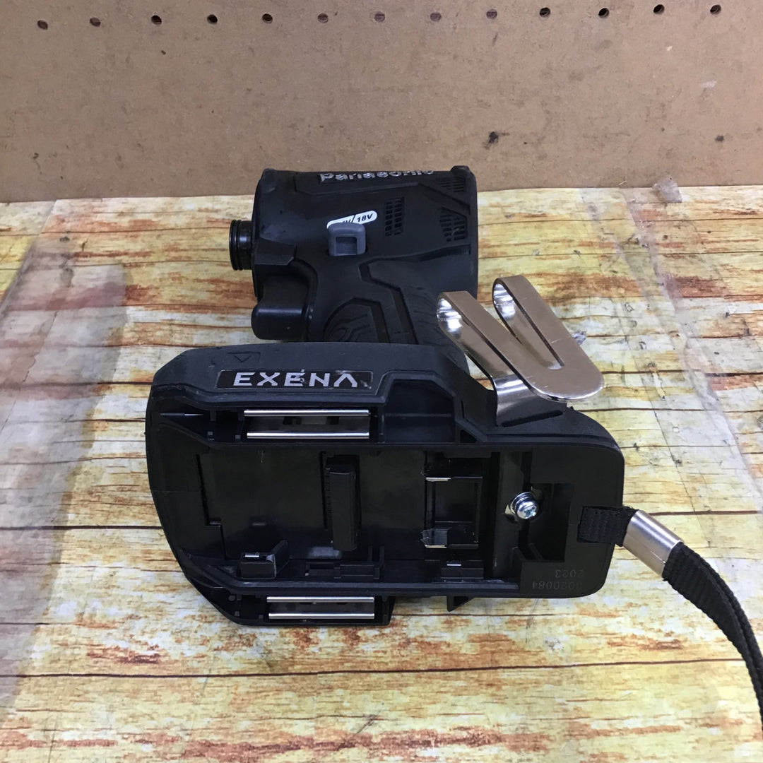〇パナソニック 充電インパクトドライバー EZ1PD1 +BRAIN 18V5.0Ahバッテリー2個 アタッチメント付 EXENA Pシリーズ ブラック EZ1PD1J18A1B【川崎店】