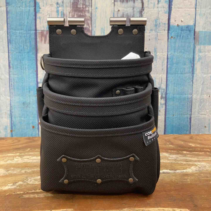 ▲ニックス(KNICKS) コーデュラバリスティック生地チェーン対応3段腰袋 BAT-301DDX【柏店】