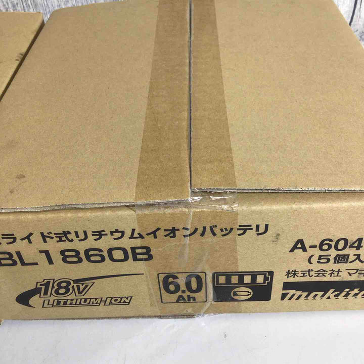 【未使用品(未開封)】★純正品★マキタ(makita) リチウムイオンバッテリー 18V/6.0Ah BL1860B 10個セット【戸田店】