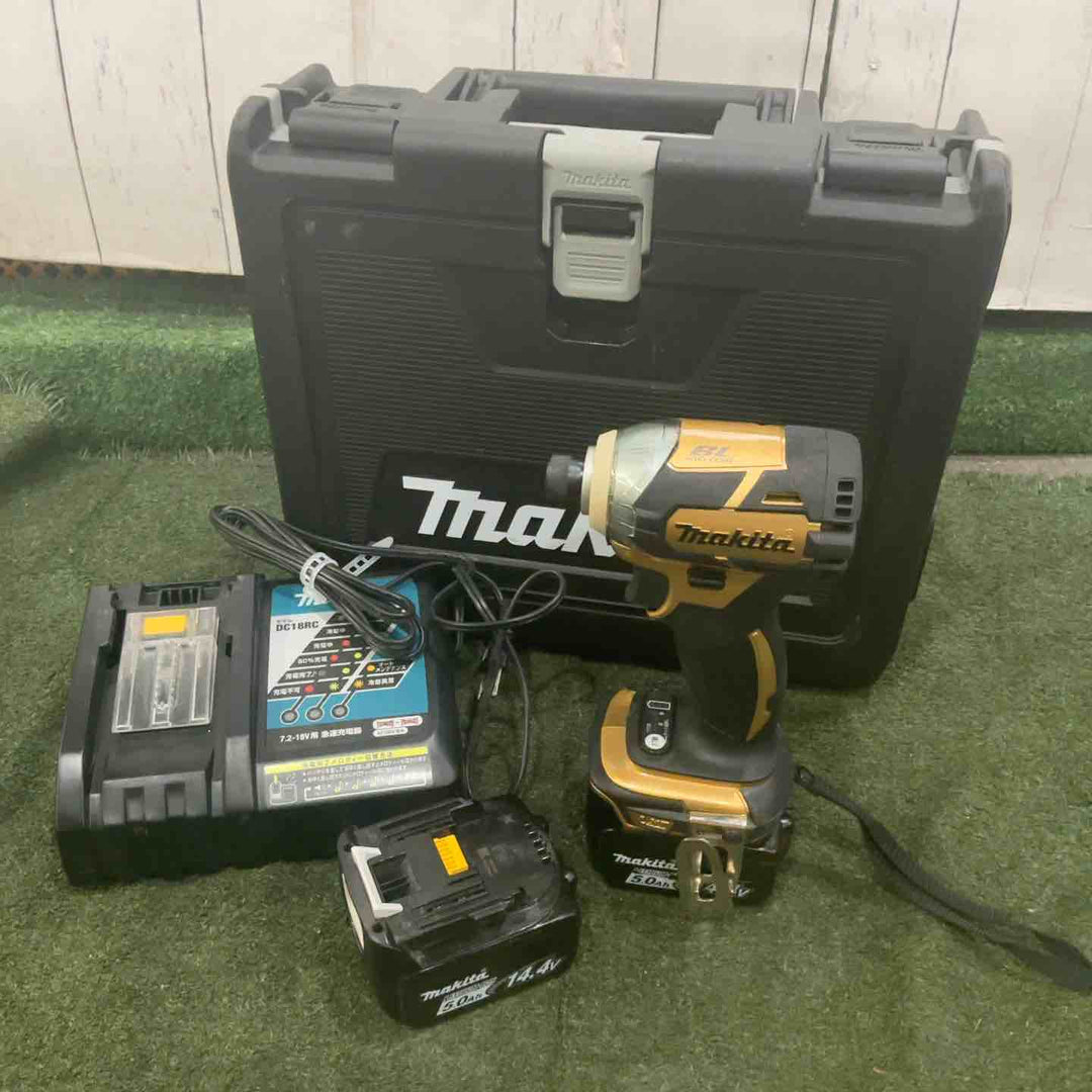 ◇マキタ(makita) コードレスインパクトドライバ 14.4V ゴールド TD137DSP1 (TD137DRTX) 動作確認済【川口店】