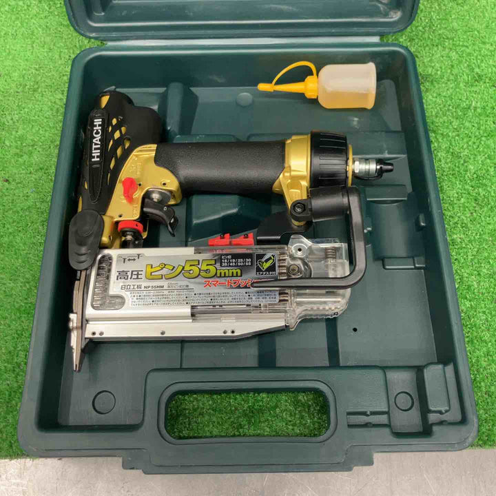 【中古品】ハイコーキ(HIKOKI ※旧:日立工機) 高圧ピンネイラ NP55HM【桶川店】