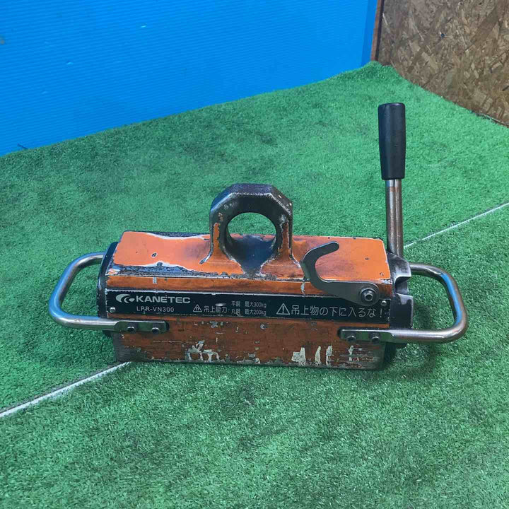 【中古品】カネテック 小形永磁リフマ LPR-VN300 吊上能力：平鋼：最大300kg、丸鋼：最大200kg【岩槻店】