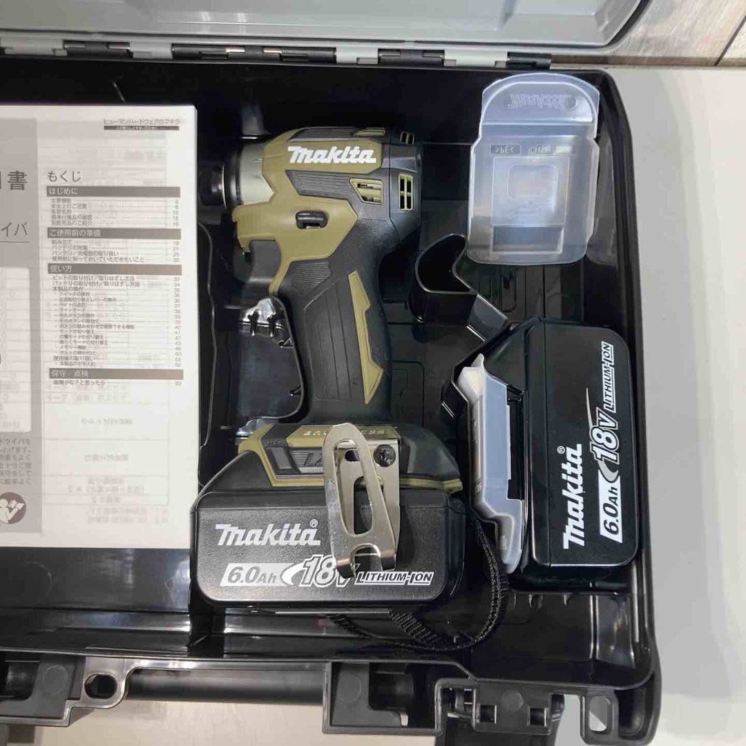 ★マキタ(makita) コードレスインパクトドライバー TD173DXO バッテリー2個セット 充電器無し 純正【戸田店】