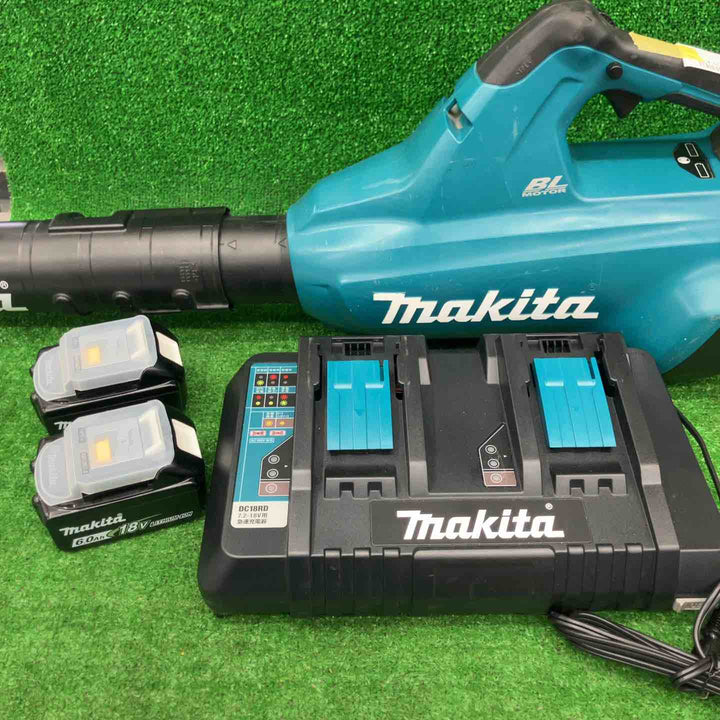【中古美品】◇マキタ(makita) コードレスブロワ MUB362DPG2 18V 6.0Ahバッテリー2個 充電器つき【桶川店】