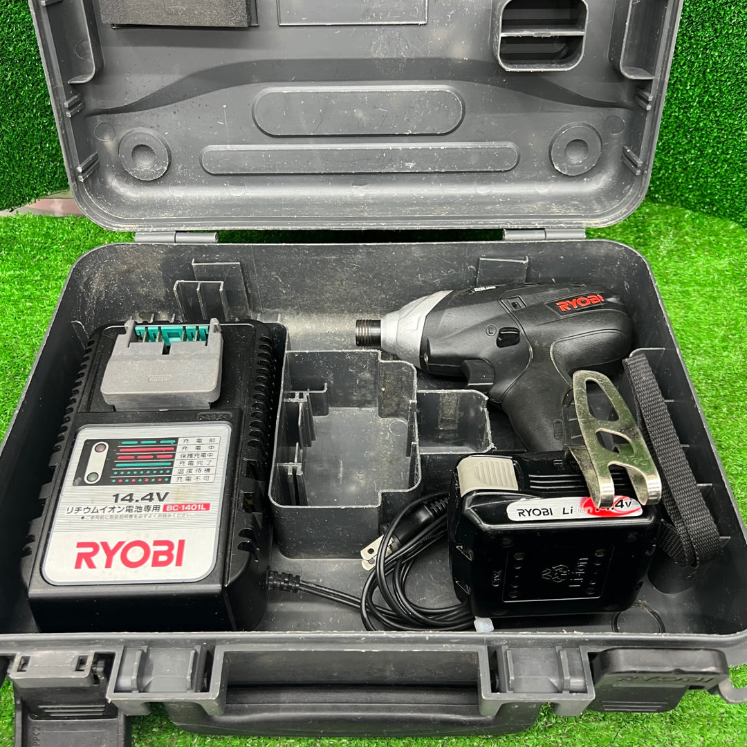 RYOBI 14.4Vインパクトドライバー BID-1406 ケース、充電器、バッテリx1個付き【桶川店】