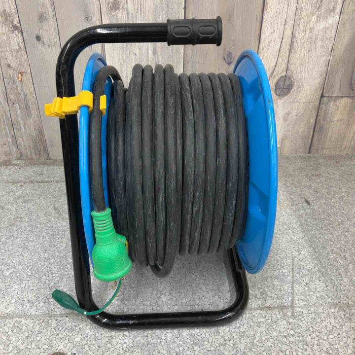 ◇日動(NICHIDO) 電工ドラム NPW-EK33YS コードリール  温度センサー付き 30ｍ 防雨型【八潮店】