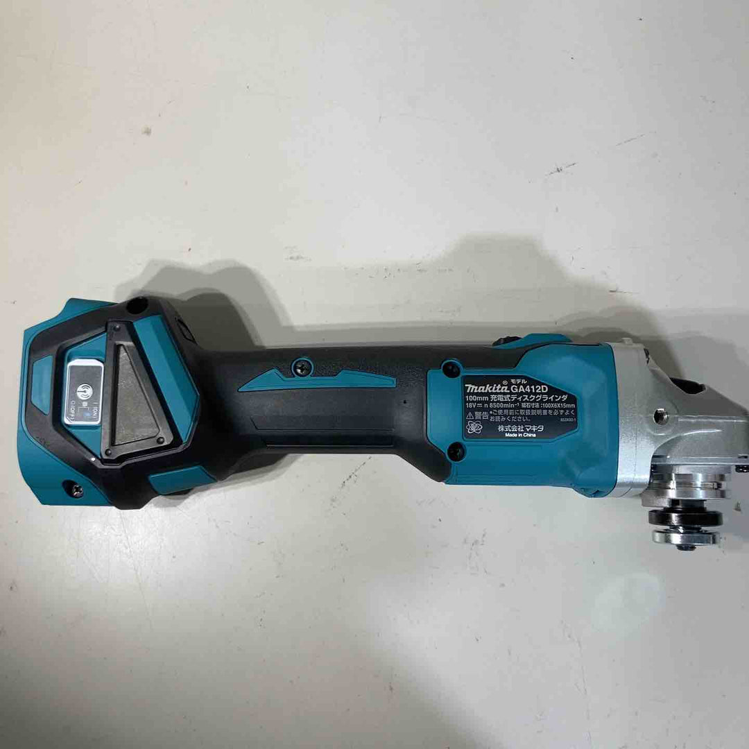★マキタ(makita) 18V 100mmコードレスディスクグラインダ GA412DZ 本体のみ ワイヤレスユニット別売【戸田店】