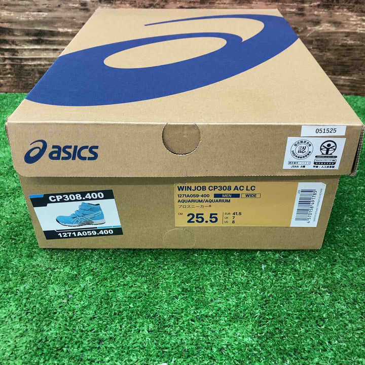 アシックス/asics 安全靴 WINJOB CP308 AC LC アクアリウム×アクアリウム (サイズ25.5)1271A059-400【川越店】
