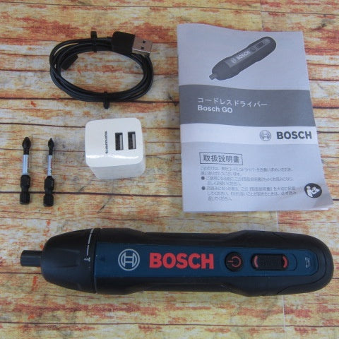 ボッシュ(BOSCH) 3.6Vコードレスドライバー (ドライバービット・キャリングケース・充電コード付き)Bosch GO【川崎店】