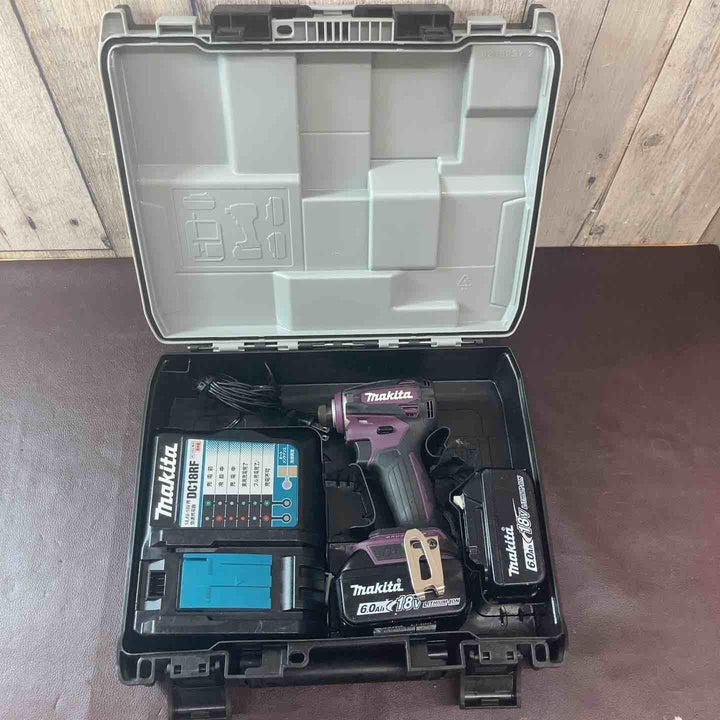 【中古品】 マキタ(makita) 18V コードレスインパクトドライバー TD172DGXAP フルセット 人気色パープル/紫【東大和店】