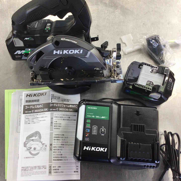 ★ハイコーキ(HIKOKI ※旧:日立工機) コードレス丸のこ C3605DA(SK)(2XPS)【草加店】
