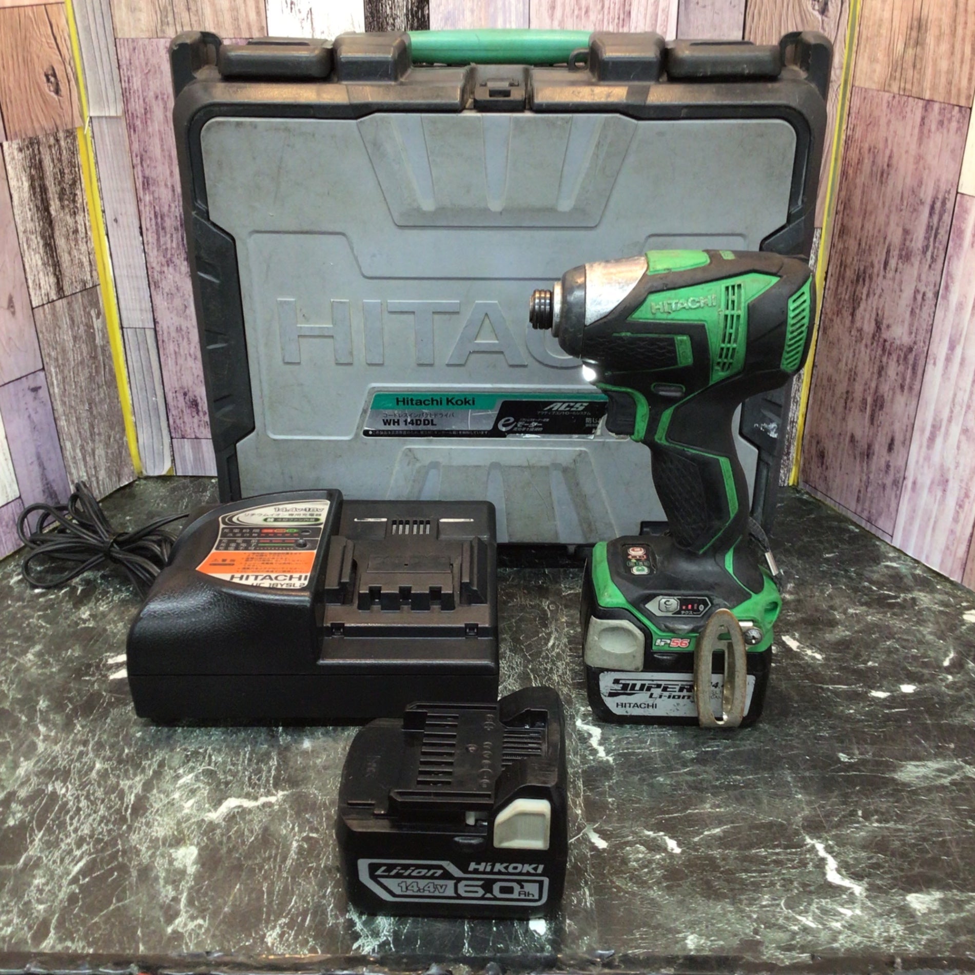 HITACHI WH14DDL インパクトドライバー 14.4V 日立ハイコーキ HITACHI WH14DDL インパクトドライバー 14.4V 日立ハイコーキ