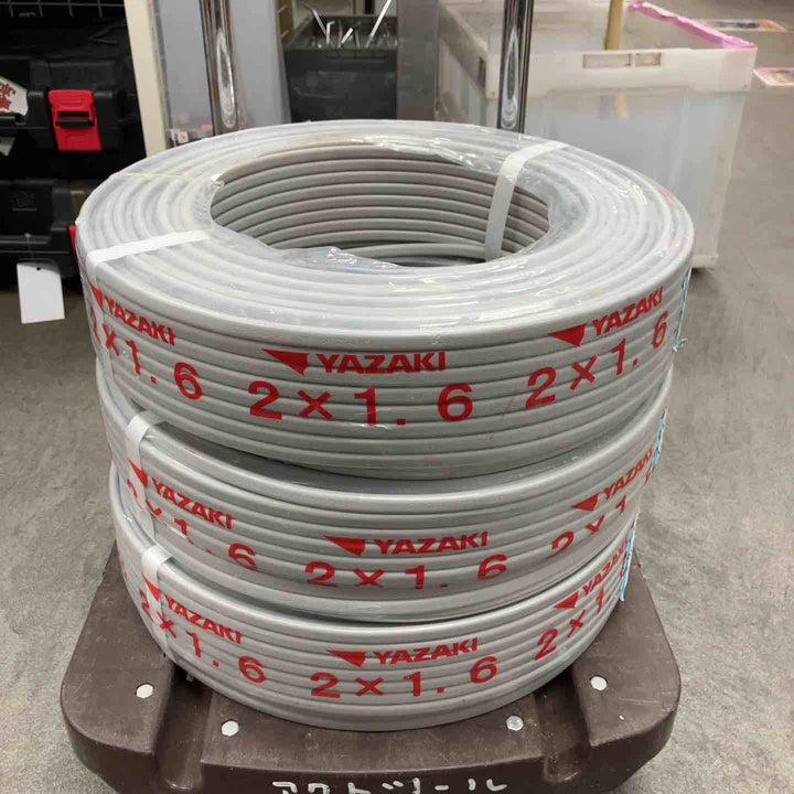 ▼矢崎エナジーシステム VVFケーブル 2芯×1.6mm【100M*3巻セット】24年製【川崎店】