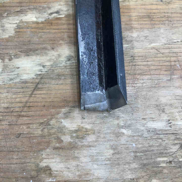 【中古品】　「義永」銘 角型鑿 L字 和工具 大工道具【柏店】