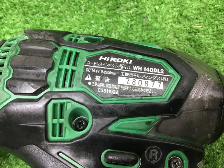 ★ハイコーキ(HIKOKI ※旧:日立工機) コードレスインパクトドライバー WH14DDL2(NN)(L)【富山店】◇A