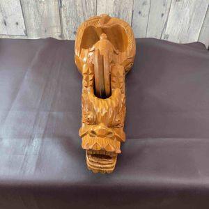 【超希少】 【中古美品】 龍亀鶴 木彫り 墨壺 すみつぼ 鉋 かんな カンナ 和工具 大工道具 鑿 のみ 鋸 のこ 【東大和店】