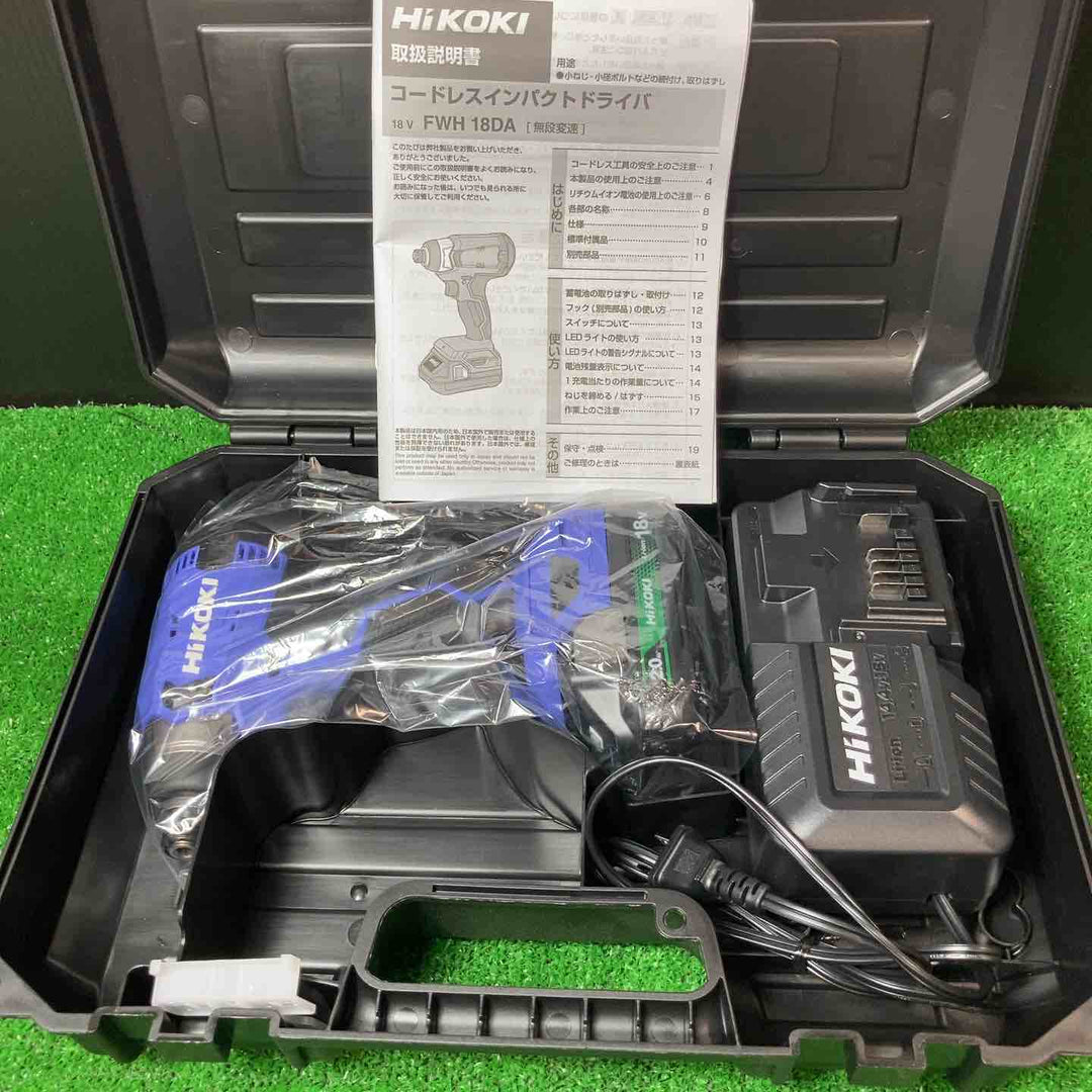 ◇ハイコーキ(HIKOKI ※旧:日立工機) コードレスインパクトドライバ  FWH18DA(BG)【岩槻店】